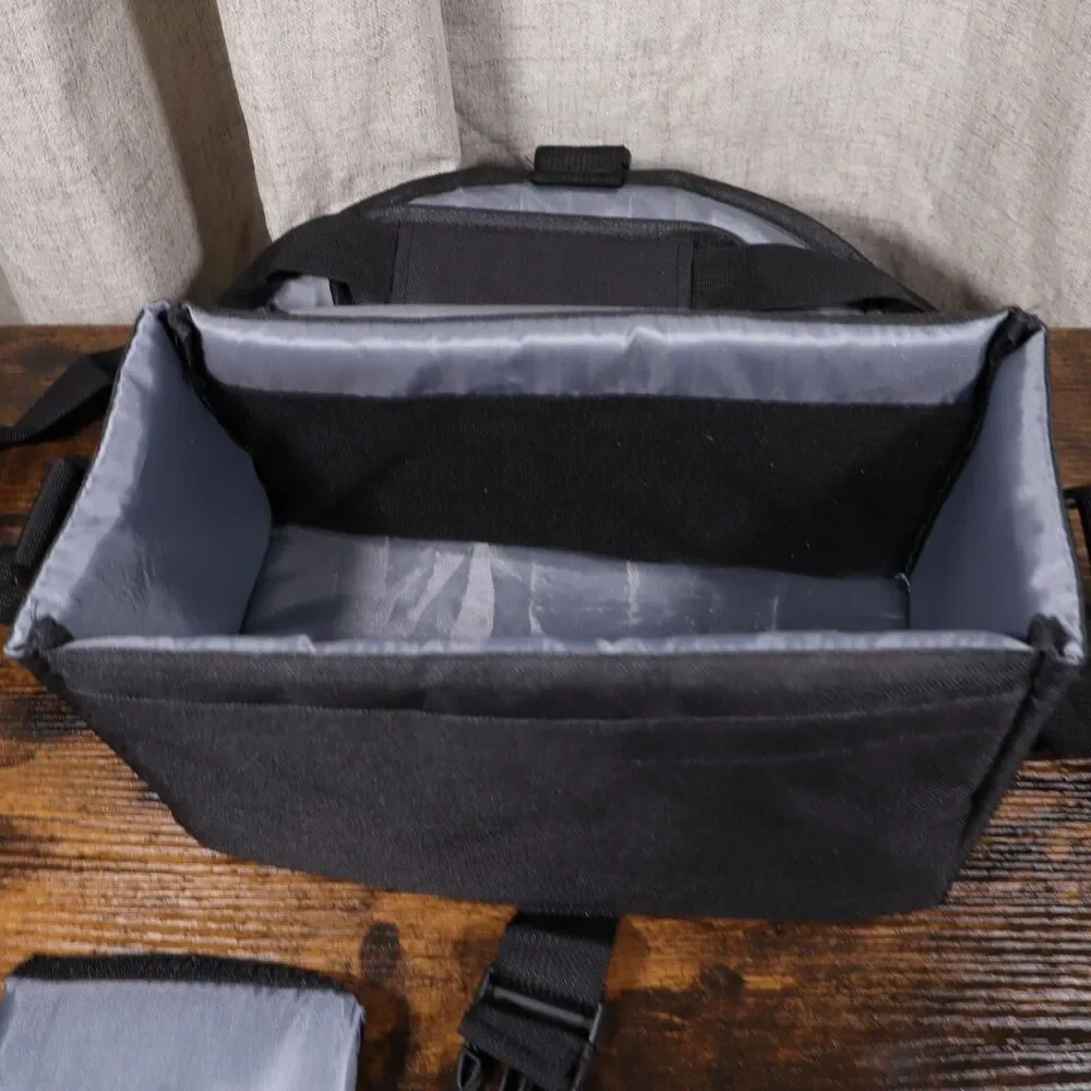 ZitZee Tech DSLR Camera Camcorder Bag Case Padded Divider Black